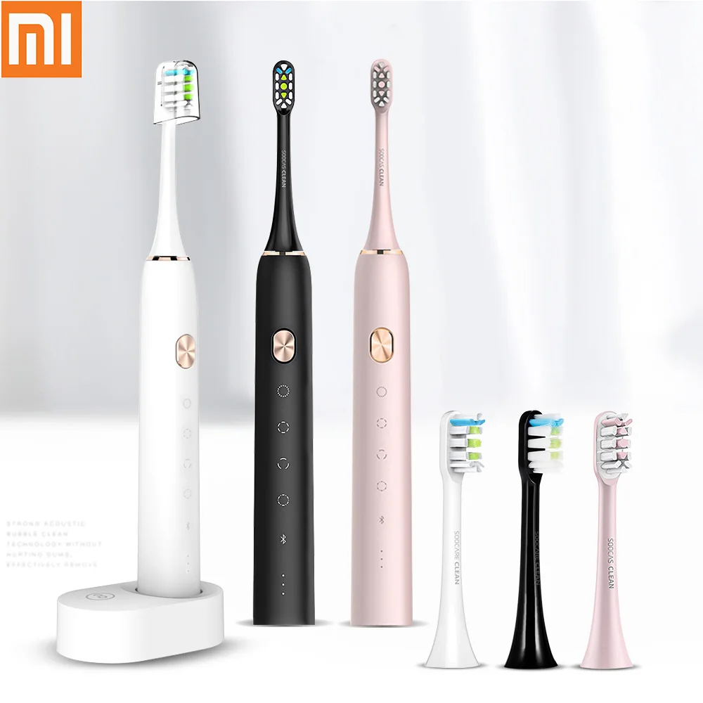 SOOCAS X3 звуковая электрическая зубная щетка перезаряжаемая для Xiaomi Mijia ультра звуковая автоматическая зубная щетка для взрослых Водонепроницаемая Замена