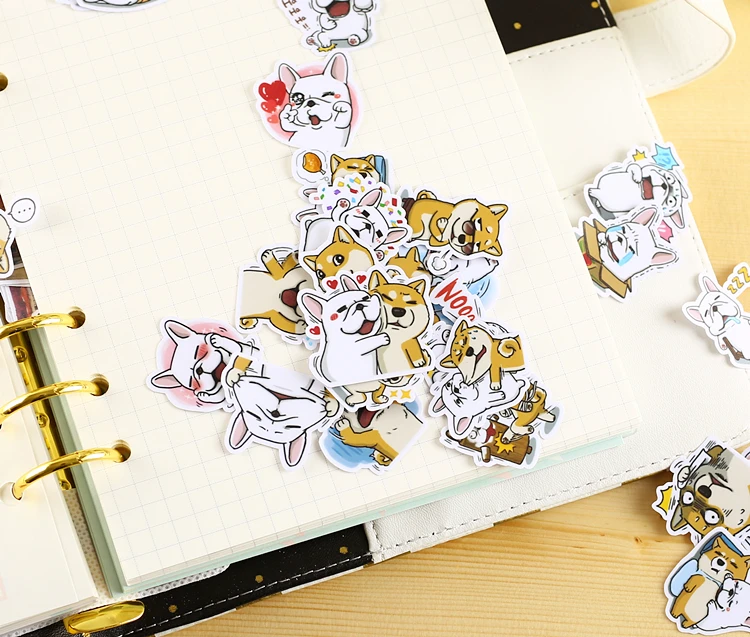 Милая самоклеящаяся мультяшная собака наклейка для скрапбукинга s DIY
