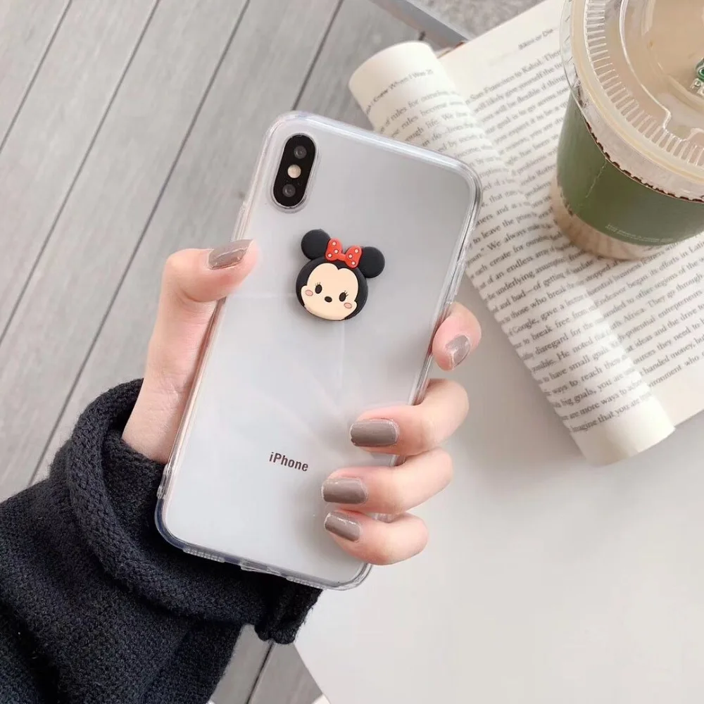 ORYKSZ 3D Микки и Минни Маус чехол для телефона iphone XR X XS Max 8 7 6 S Plus ультра тонкий