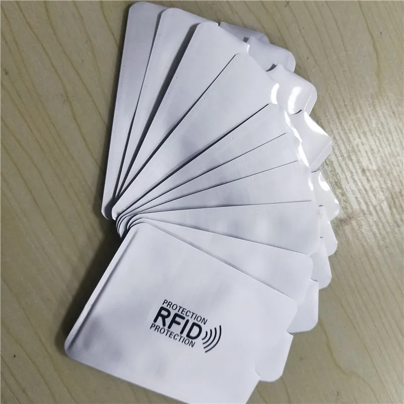 BYCOBECY 10 шт. Алюминиевый анти-дегазация RFID держатель для карт Защита