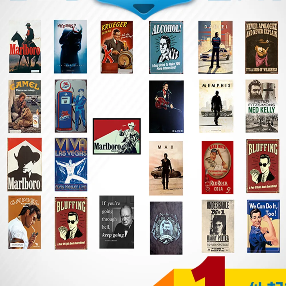 Новый постер для фильма металлический номерной знак винтажный домашний декор