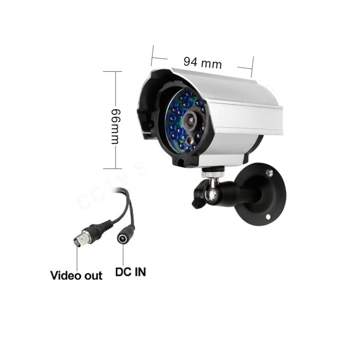 16-канальный система видеонаблюдения безопасности дома 16ch комплект 700TVL Открытый