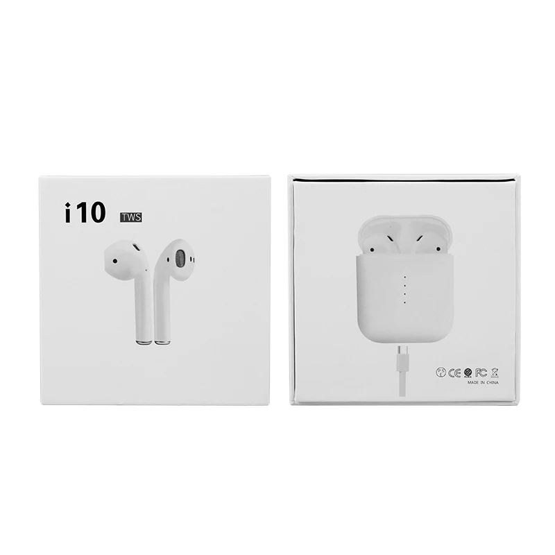 I10 tws Bluetooth наушники беспроводные Bluetooth 5,0 наушники Сенсорное управление для IPhone Xiaomi мобильных телефонов Android