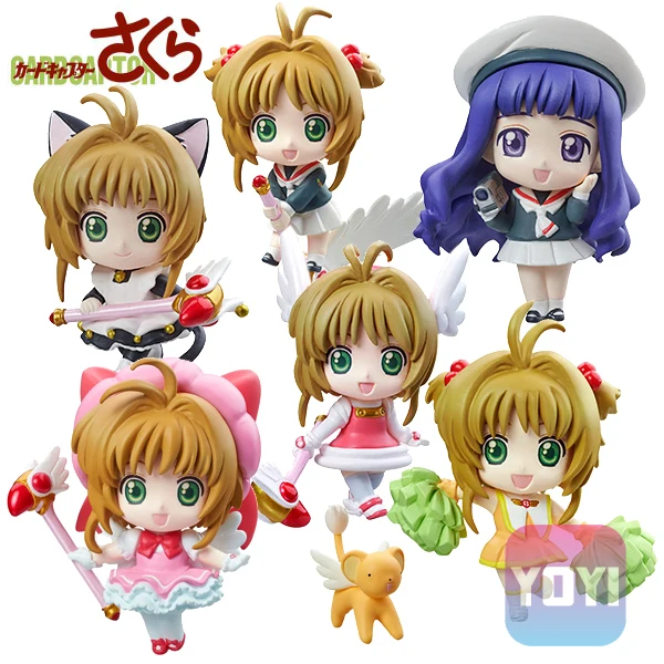 2020 аниме Card Captor фигурки Сакура КИНОМОТО Daidouji Томойо ПВХ Фигурки игрушки Cardcaptor Sakura
