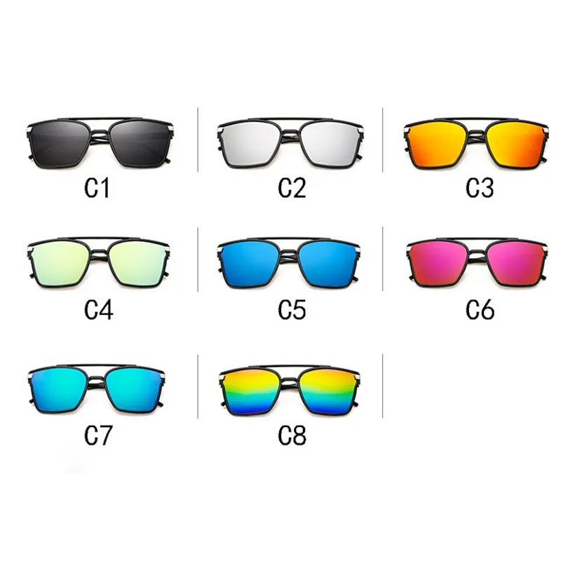 2020 Модные женские цветные роскошные солнцезащитные очки кошачий глаз с плоским