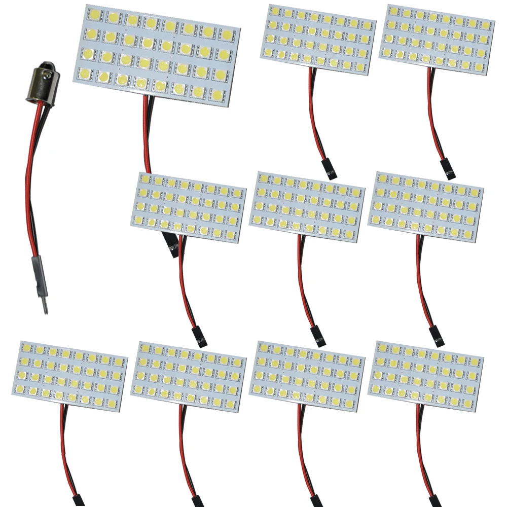 10 шт. W5W 5050 SMD боковые зеркала автомобиля 32 светодиодный свет Панель + T10 Ba9s