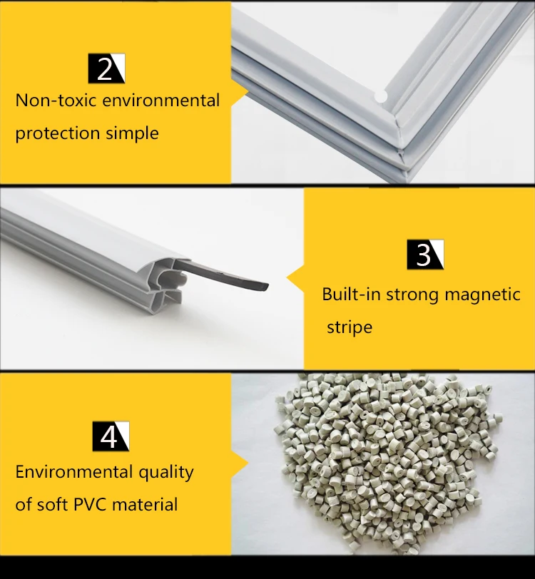 Китайский поставщик пластиковый экструзионный профиль магнитное ПВХ/u дверное