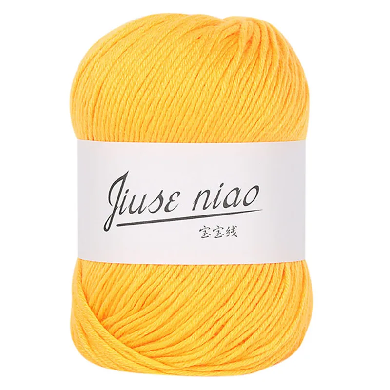 Multicolor 50 г/шт., цветные мягкие детские молочные волокна, хлопок, пряжа, шерсть, бархат, вязание крючком, для ручного вязания, свитер, одеяло, шарф - Цвет: Multicolor