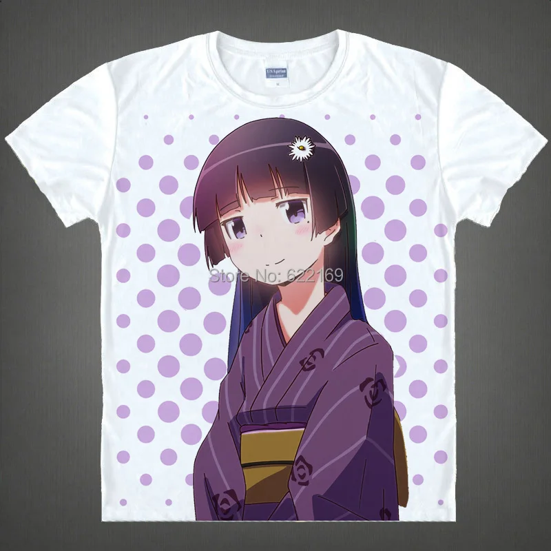 Футболка Oreimo с изображением милой маленькой сестры и черного кота костюмы для