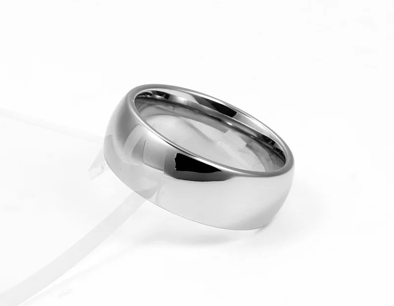 Бесплатная доставка кольцо Золото/Серебро/Роза tungsten стали простые гладкие дуги