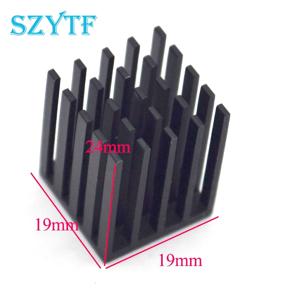 50 шт радиатор 19*19*24 мм (черный слот) Высококачественный радиатор|heat sink|heat sink