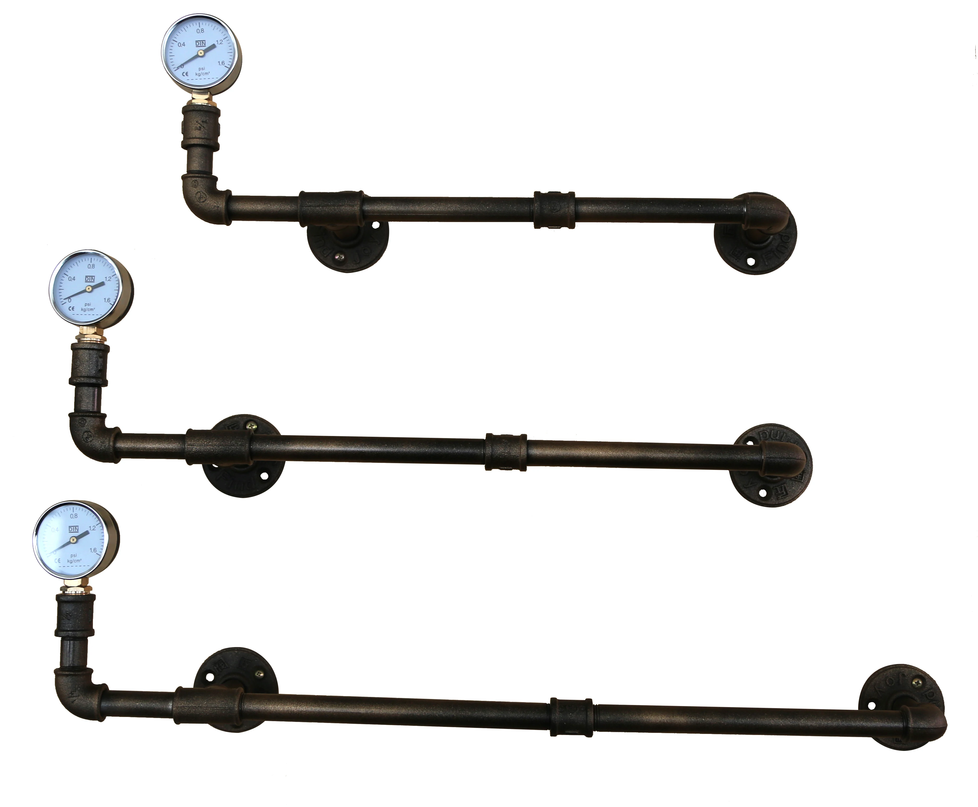 Американские промышленные крючки стеллажи кованые железные вешалки для одежды