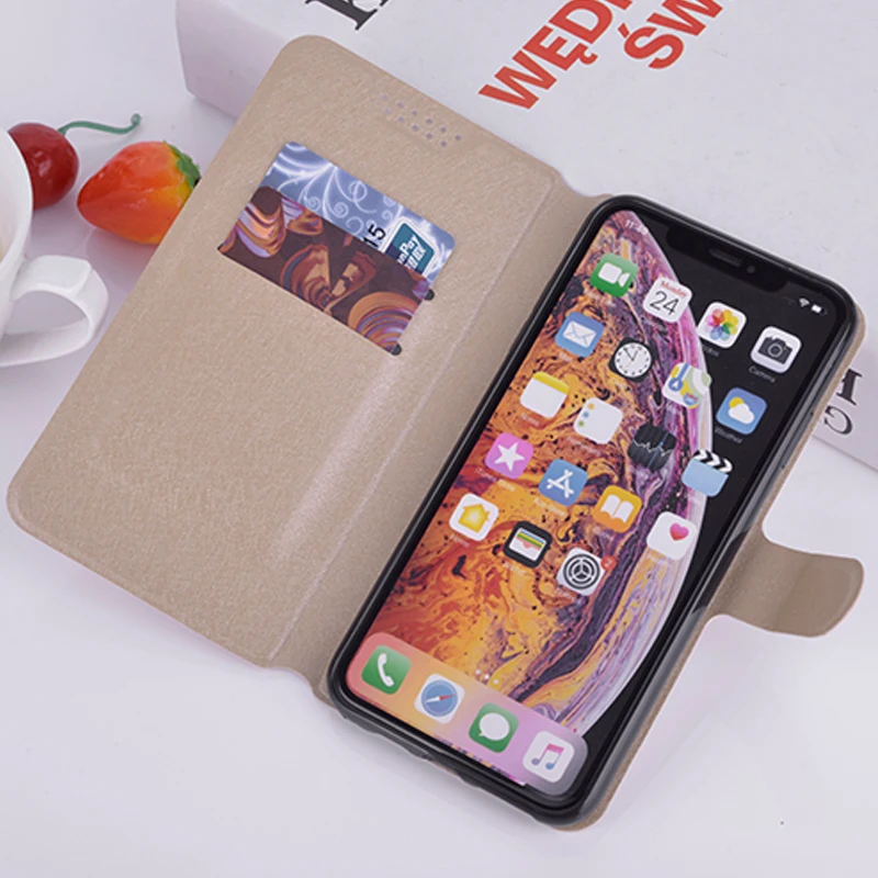 Чехол книжка из кожи и шелка Для Doogee X10 X53 X55 X50 X60L X70 Y8 блестящие кошелек чехол для