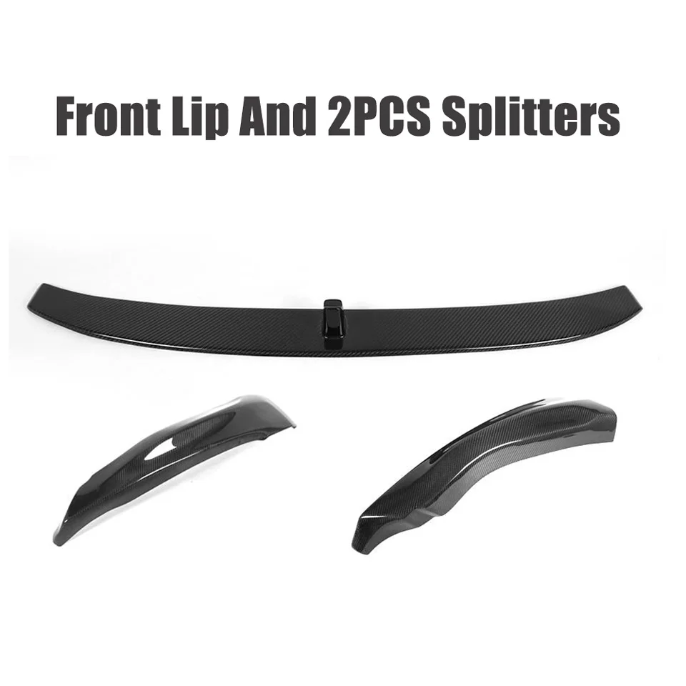 Передний бампер из углеродного волокна разветвители для губ фартуки подходят VW