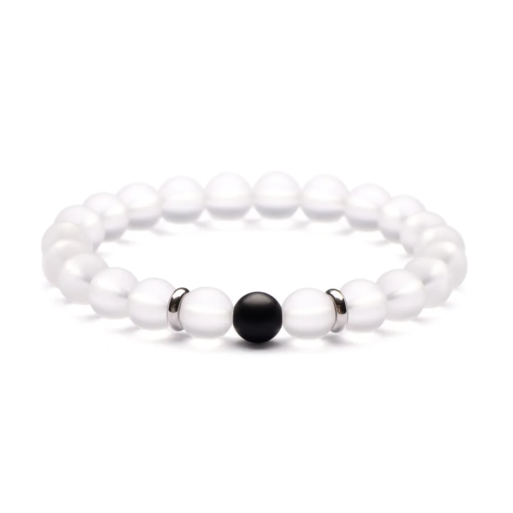 Распродажа браслет на расстоянии Агаты обсидиан Howlite камень браслеты 8 видов