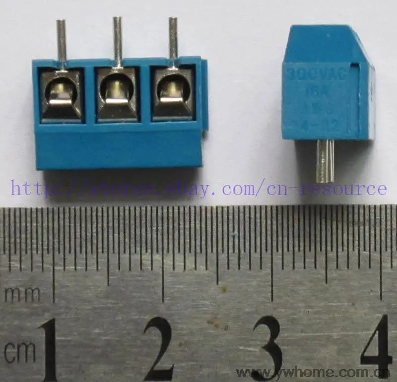 Новый 5 x винтовой клеммный блок Соединитель 3 контакта мм Шаг KF301 3P 08 300В/16А| |