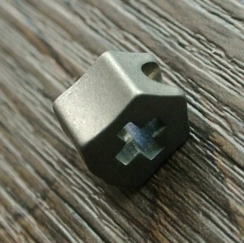 Титановый крестообразный металлический шнурок TC4 серый ремешок для рукоделия