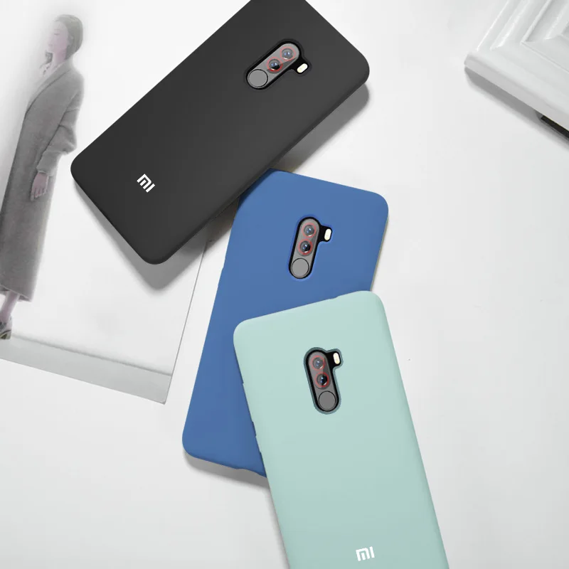 Для Xiaomi Poco Pocophone F1 чехол Роскошный жидкий силиконовый защитный чехол Супер Удобный чехол
