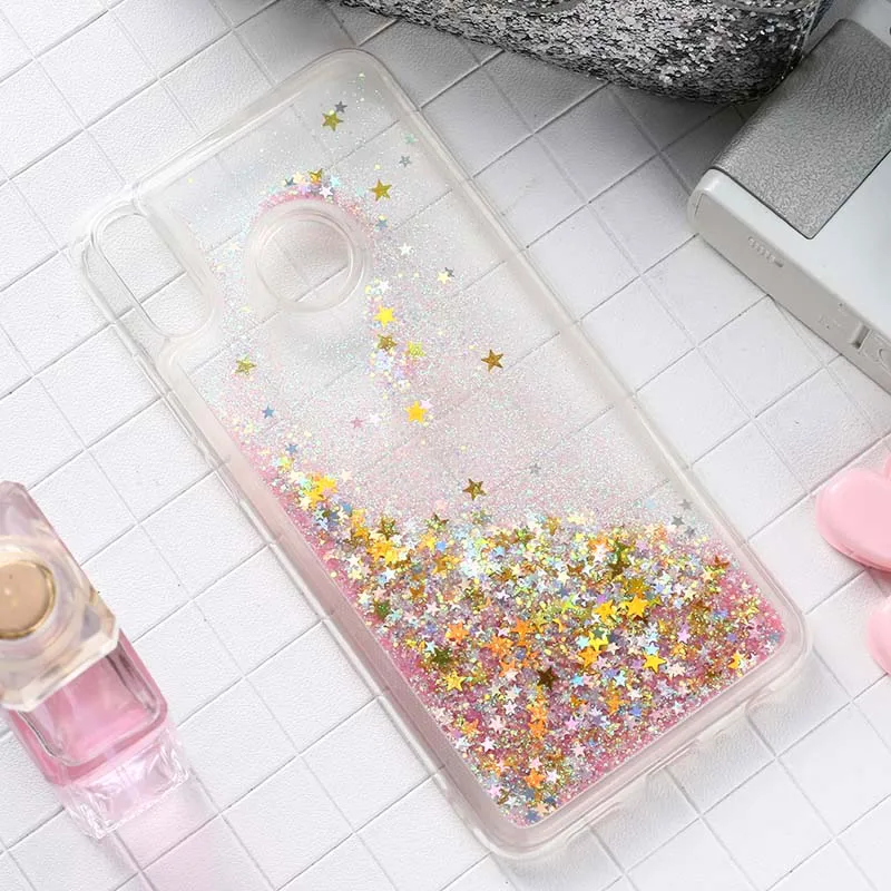 Pink Star Блестящий Жидкий чехол для huawei Honor 8X Max 8C 9 Lite чехол s Honor View Note 20 10 6A 5C 6C Pro 7X 4A V9 Play 3 Enjoy 10S чехлы - Цвет: Pink Star