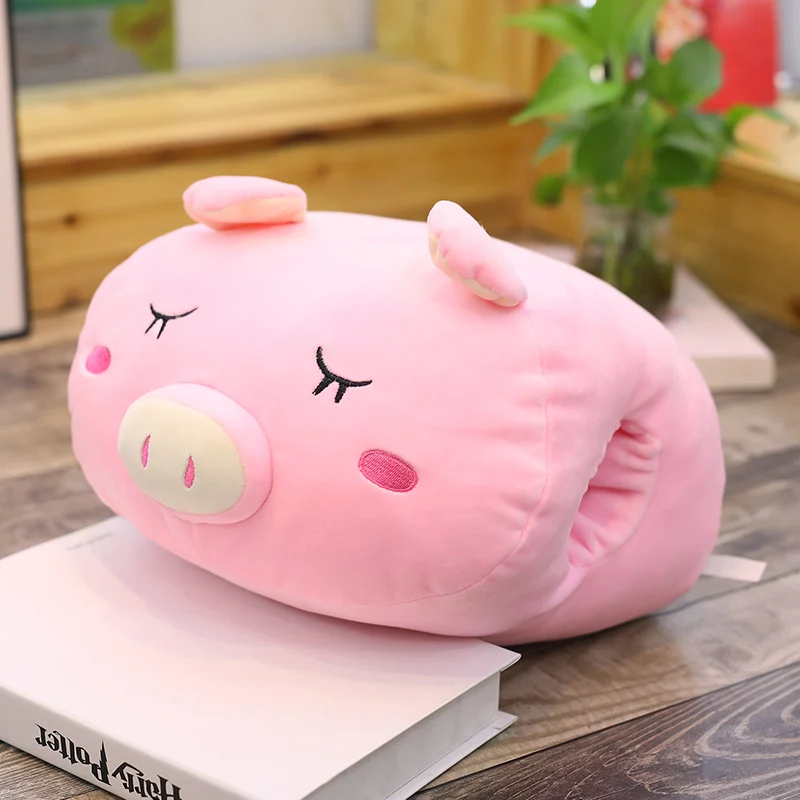 

Hot 2019 New 28cm Plush Toy Stuffed Animal Soft panda bear Doll pig Hand Warmer Pillow Cat Dog Plush Kids Toy christmas gift