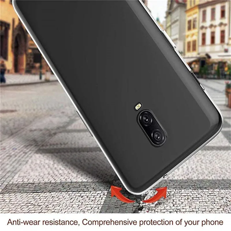Чехол для Oneplus 6 T мягкий прозрачный чехол One Plus 6T A6013 A6010 защитный задней панели |