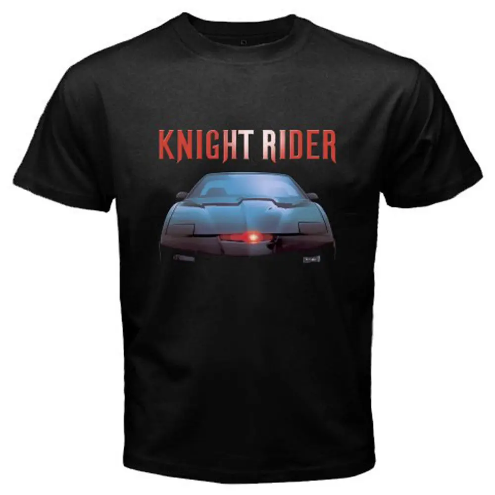 Мужская Смешно Коротким Рукавом Новый Knight Rider Классический Ретро Фильм тв Шоу