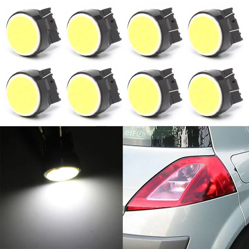 T20 7440/7443 COB 12SMD автомобисветильник светодиодный фонарь заднего хода лампа для