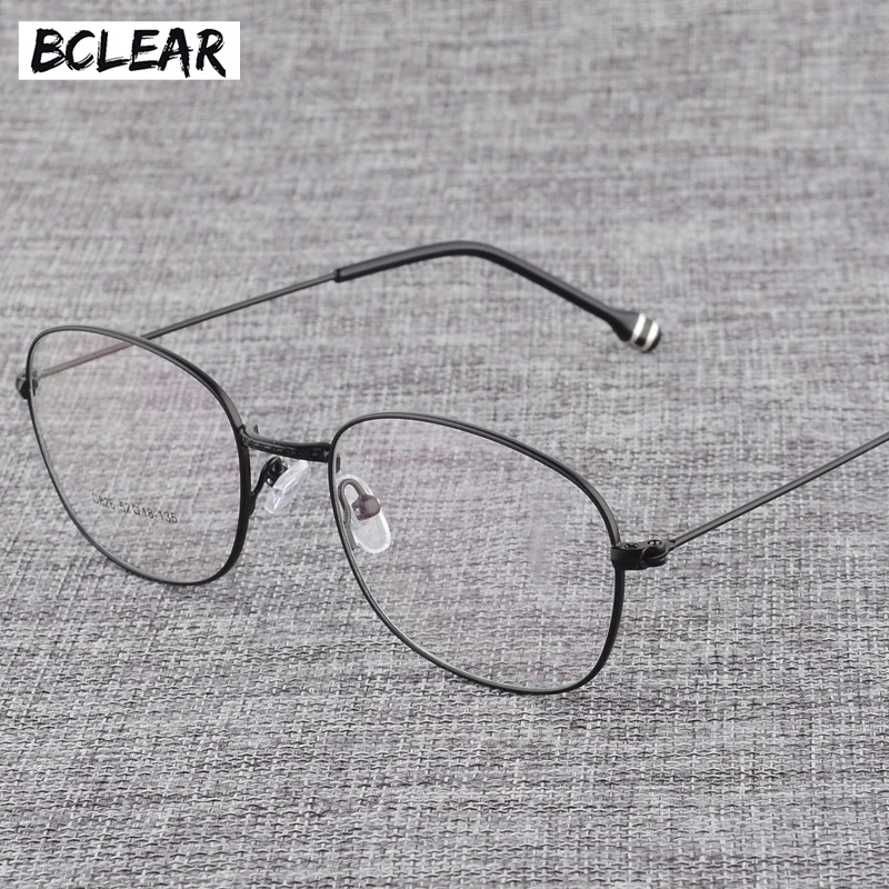 Купи BCLEAR Black Gold Silver Retro Unisex Alloy Eyeglasses Women Men Vintage Round Eyewear Frames Retro Optical Glasses Frame за 712 рублей в магазине AliExpress