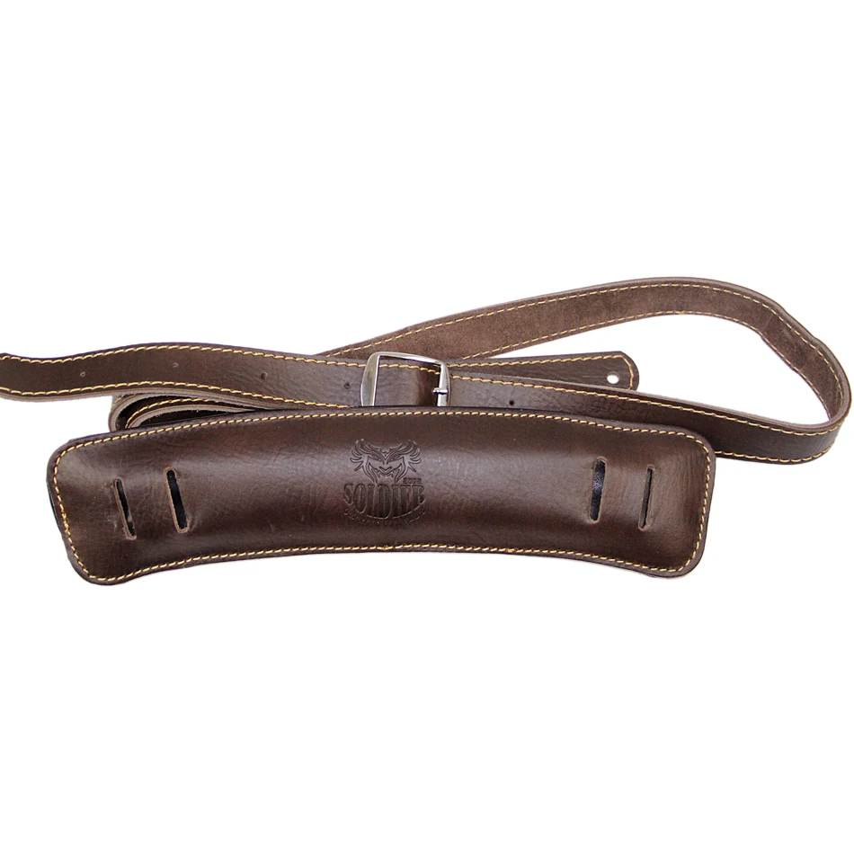 Припой наплечная обивка Улучшенный кожаный пояс с басами рокабилли до 61 дюйма