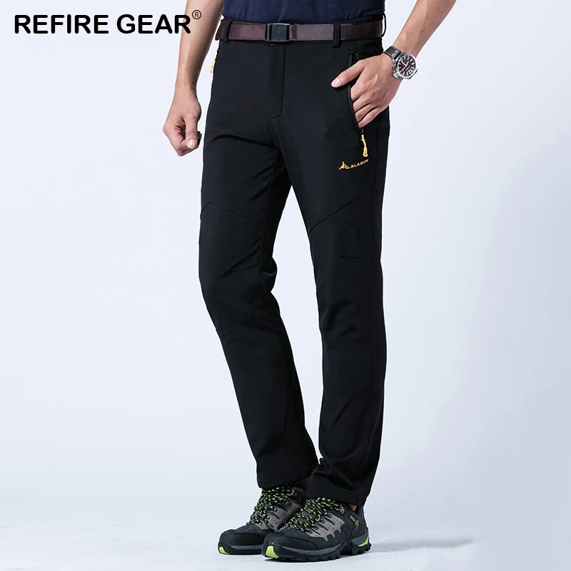 Refire gear уличные походные брюки мужские треккинговые альпинистские спортивные водонепроницаемые флисовые брюки мужские лыжные рыболовные ветрозащитные брюки