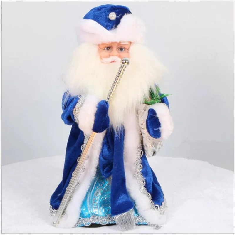 santa claus- 3 Российский музыкальный Санта Клаус Рождественская кукла украшения творческий 12 дюймов электрический Санта Клаус говорящие игрушки куклы игрушки для детей - Цвет: santa claus- 3