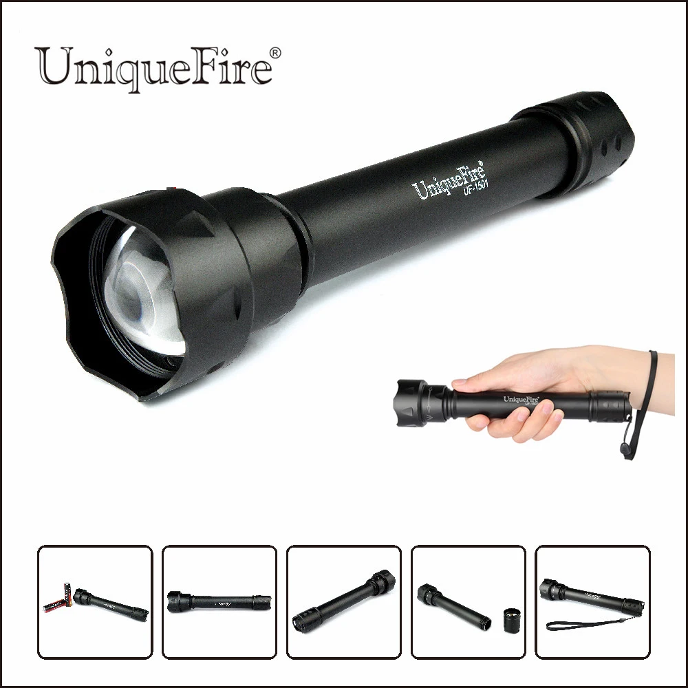 UniqueFire 3 Вт Инфракрасный светодиод UF-1501 IR 850NM перезаряжаемый режима Zoom Focus фонарик +