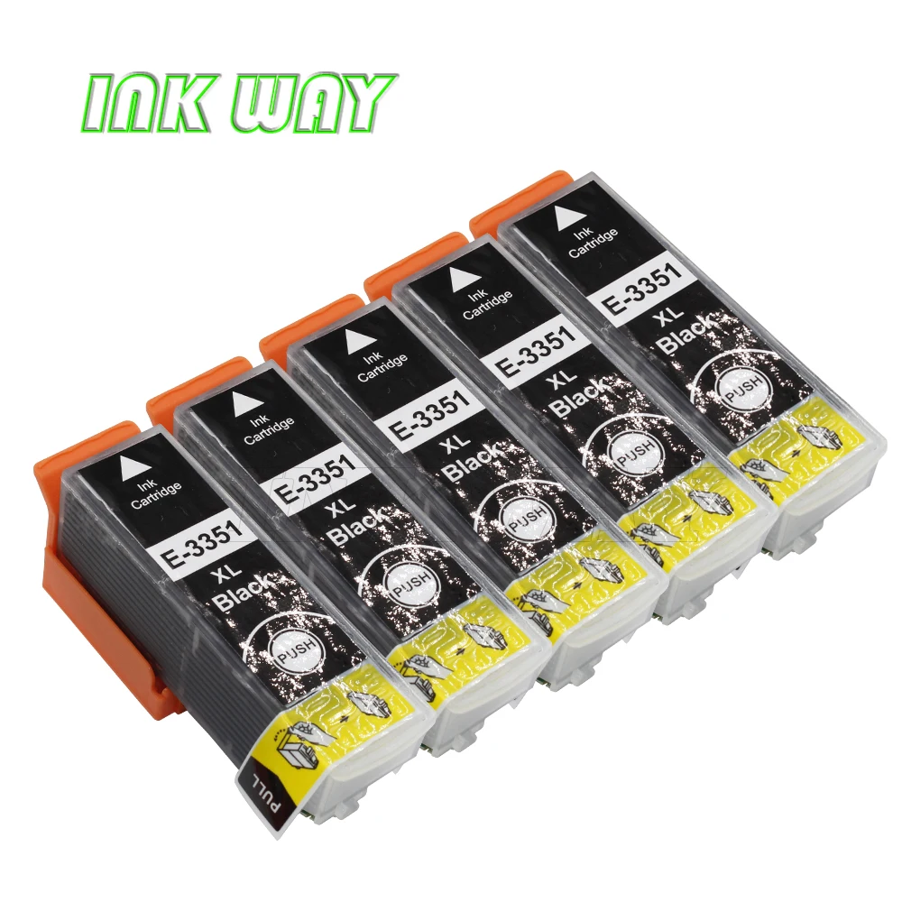 5 шт./упаковка картриджи для чернил T3351 T33XL|ink cartridge|compatible ink cartridgecompatible cartridges |