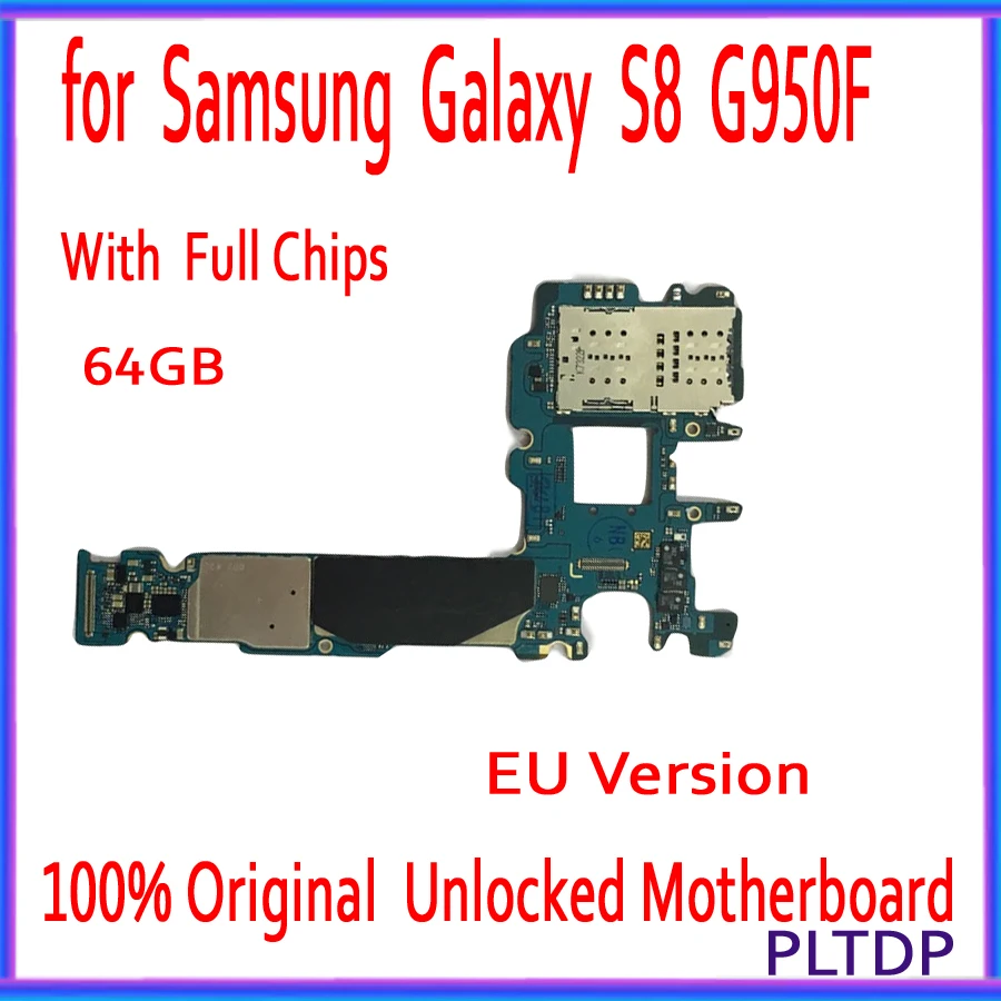 Материнская плата для Samsung Galaxy S8 G950F G950FD 100% оригинальная материнская