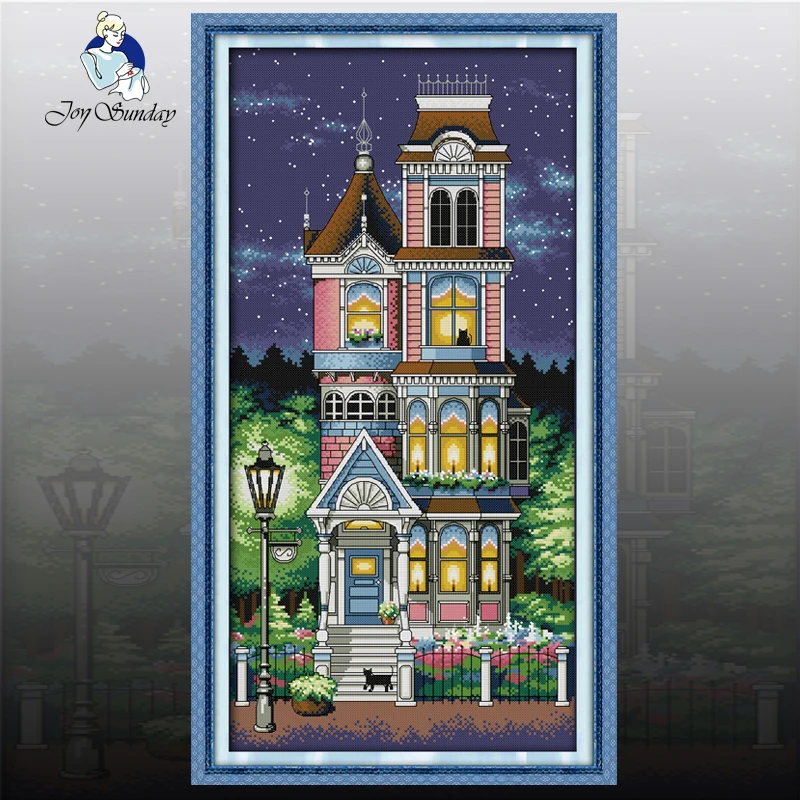 Набор для вышивки крестиком JOY SUNDAY набор рукоделия DMC крестиком|joy sunday|cross stitchset for