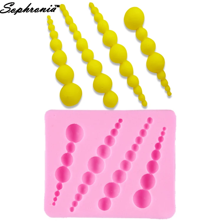 Sophronia UV Resin Jewelry Pearl Shape Silicone Mold Resin Charms Molds For DIY Intersperse Decorate Making JewelryM097