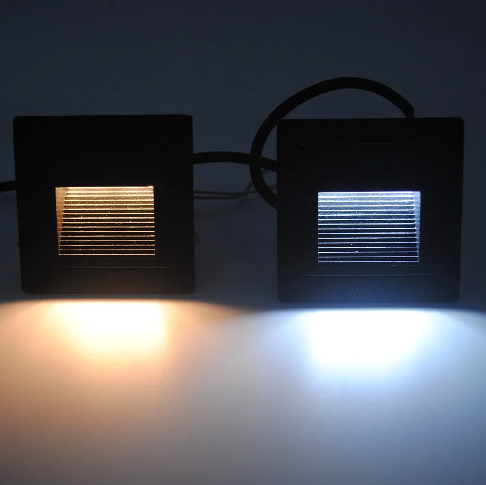 10 шт./лот 3 Вт светодиодная лампа для погребения ступенька Напольная Лампа AC85-265V