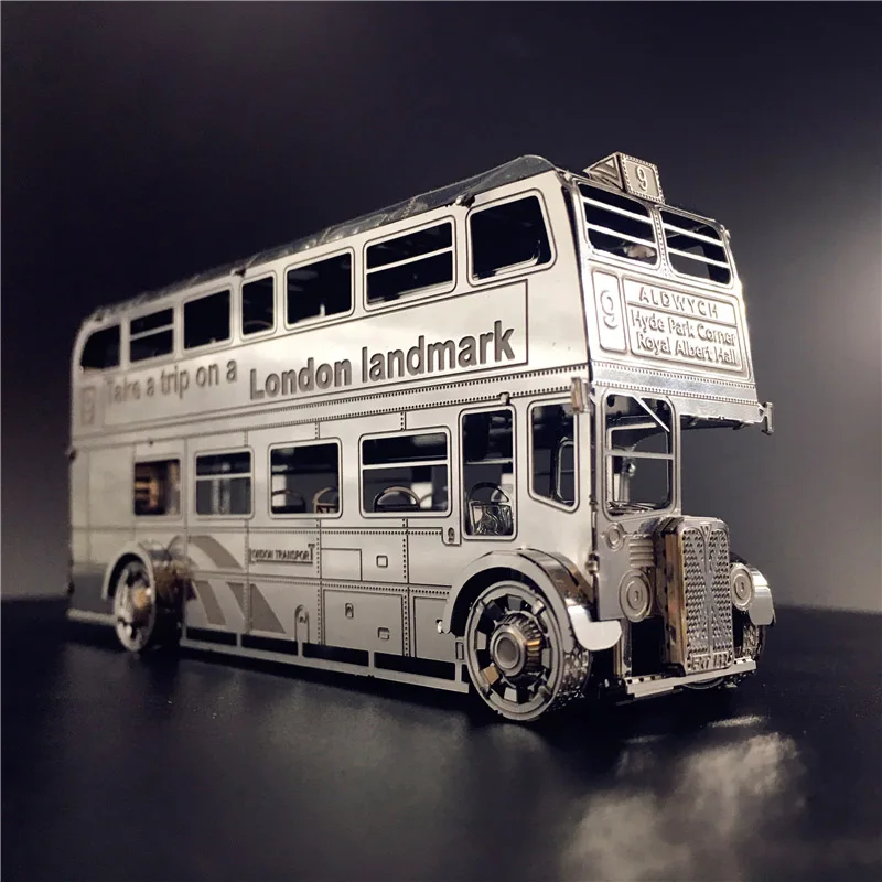 HK Nanyuan Лондонский автобус 3D металлический пазл DIY Сборная модель строительные