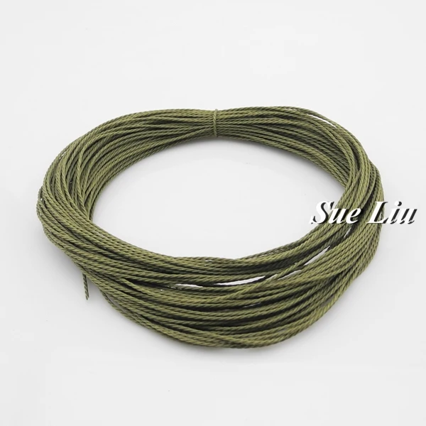 Army Green TW19 1 мм 28-Цвет Тайвань верх из полиэстера с пропиткой скрученный шнур из керамического волокна макраме браслет нить ремесленника шнура для изготовления ювелирных изделий-20YDS каждую деталь - Цвет: Army Green TW19