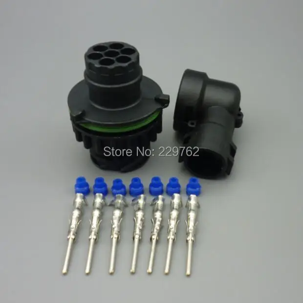 shhworldsea 4sets 7 Pin 1718230-1 male Auto Sensor plug Car oil exploration railway Waterproof connector IP67/69 temp resistance |