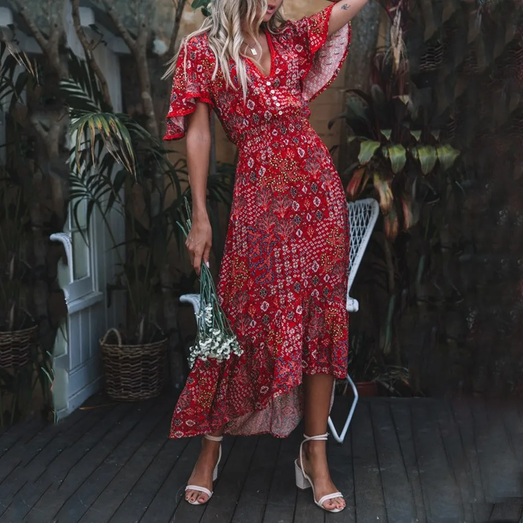 SAGACE 2019 летнее женское платье сексуальное повседневное с коротким рукавом