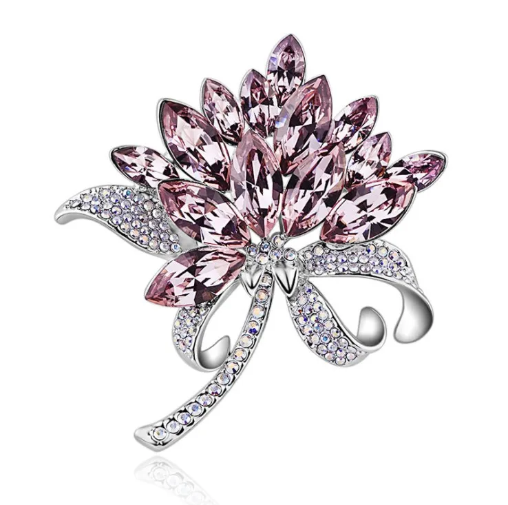 Новинка Женская искусственная кожа от Swarovski премиум подарок для пальто корсажный