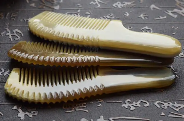 Новый натуральный Рог яка расчески (3 шт./лот) без статического электричества 15 ~ 16