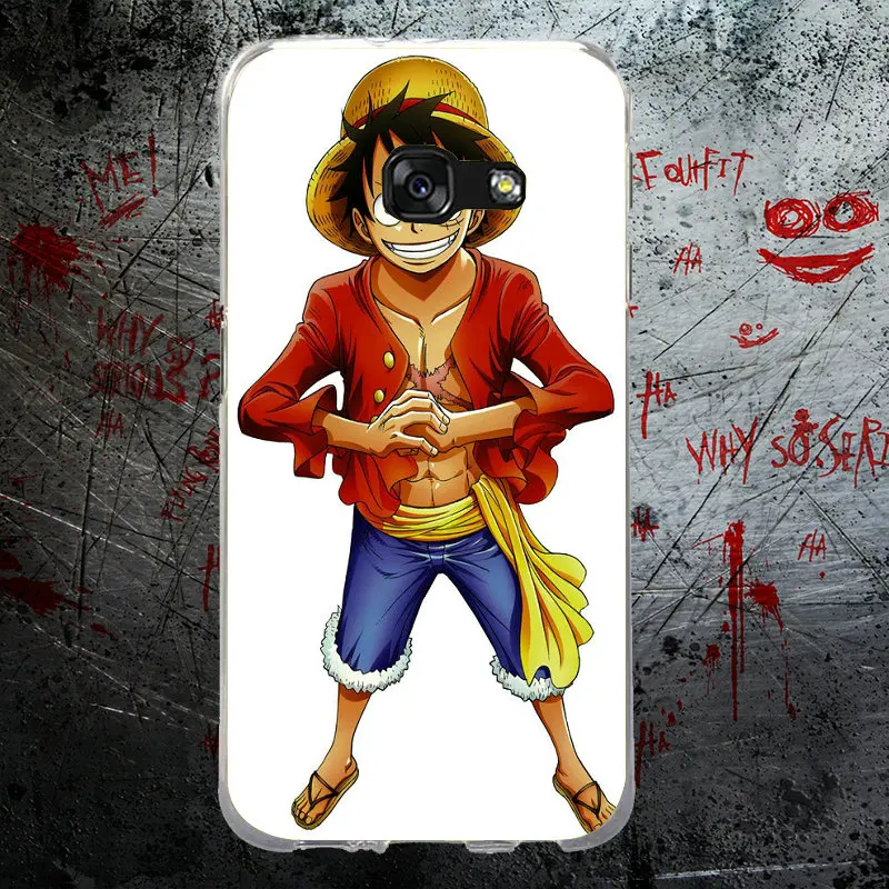 Cartoon One Piece Luffy Cases For Samsung Note 2 3 4 5 8 for HTC U11 M7 M8 M9 M10 A9 E9 Plus Soft Silicone TPU Bag | Мобильные