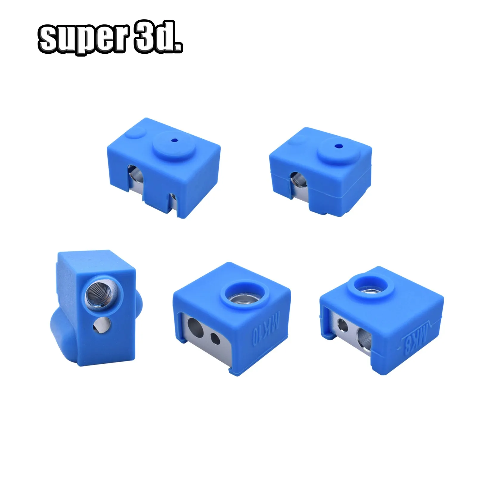 3d принтер V5/V6 вулкан защитный силиконовый носок изоляционный чехол Чехол для нагревательного блока MK8/MK10/MK9 силиконовый рукав Горячий Конец