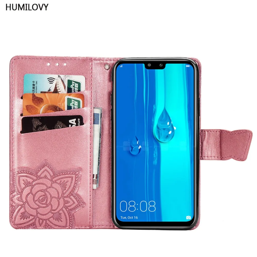 Для Huawei Y9 2019 чехол откидной Чехол-кошелек из искусственной кожи для Y 9 Y92019 JKM-LX1 |