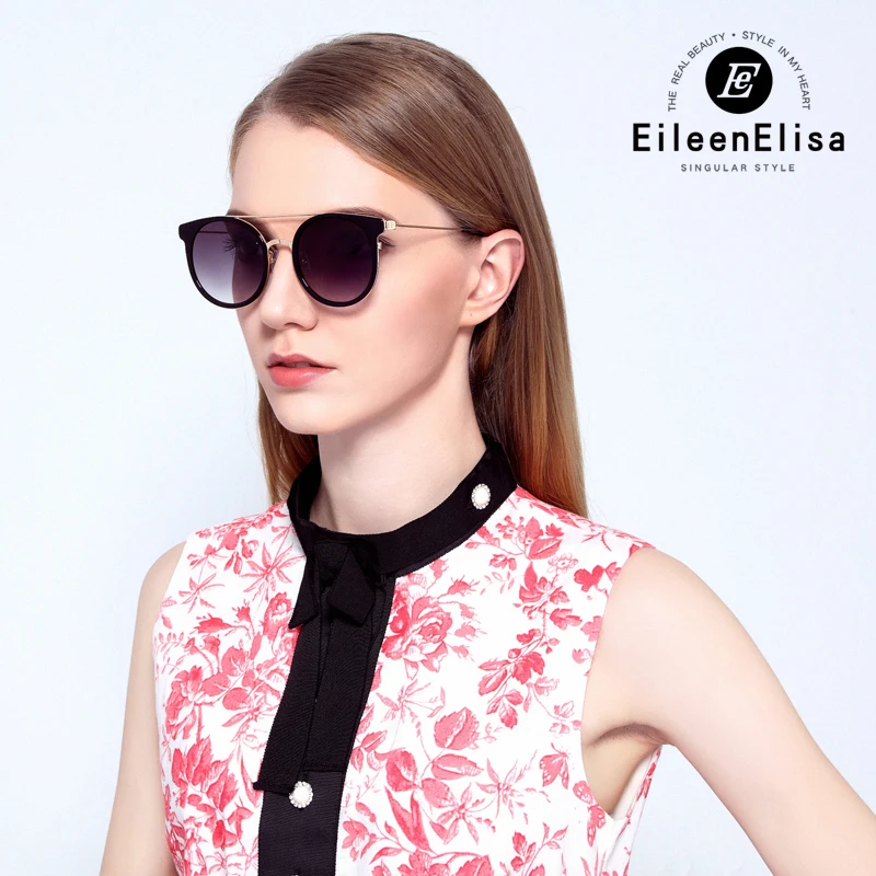 Круглые Солнцезащитные очки EE женские брендовые дизайнерские с упаковочной