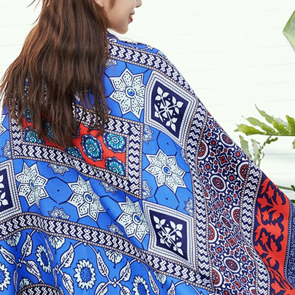 

Women Boho Shawl Printed Beach Scarf Ethnic Travel Seaside Wrap MC889