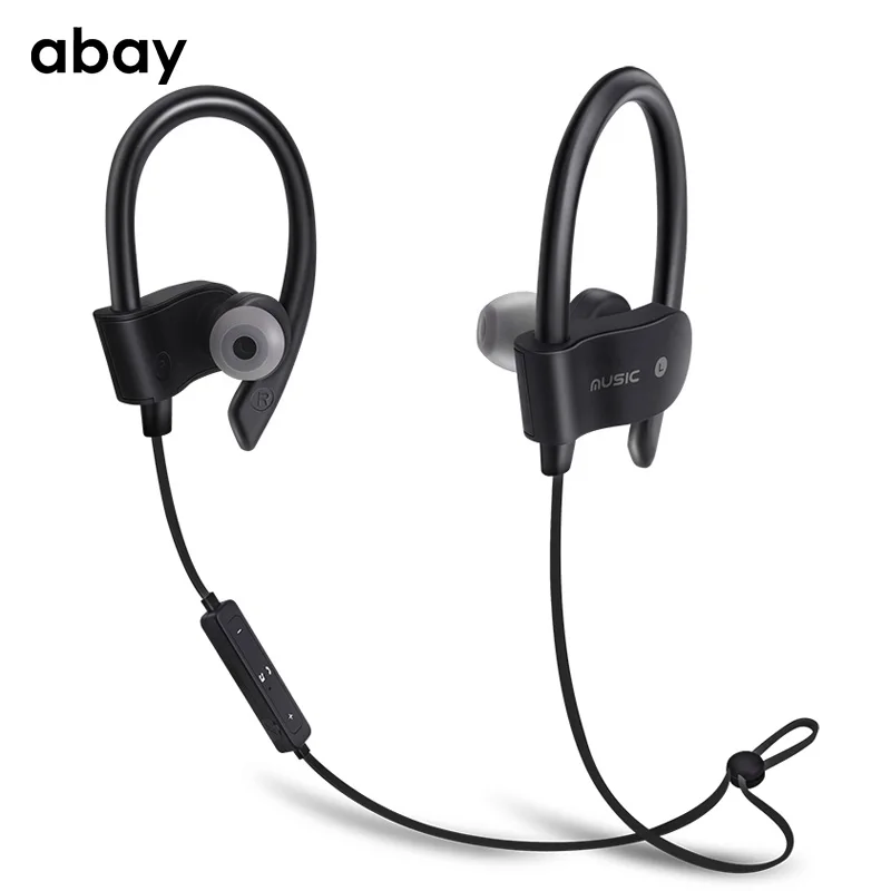 Bluetooth Беспроводные наушники с микрофоном спортивные Hifi супер бас настоящие