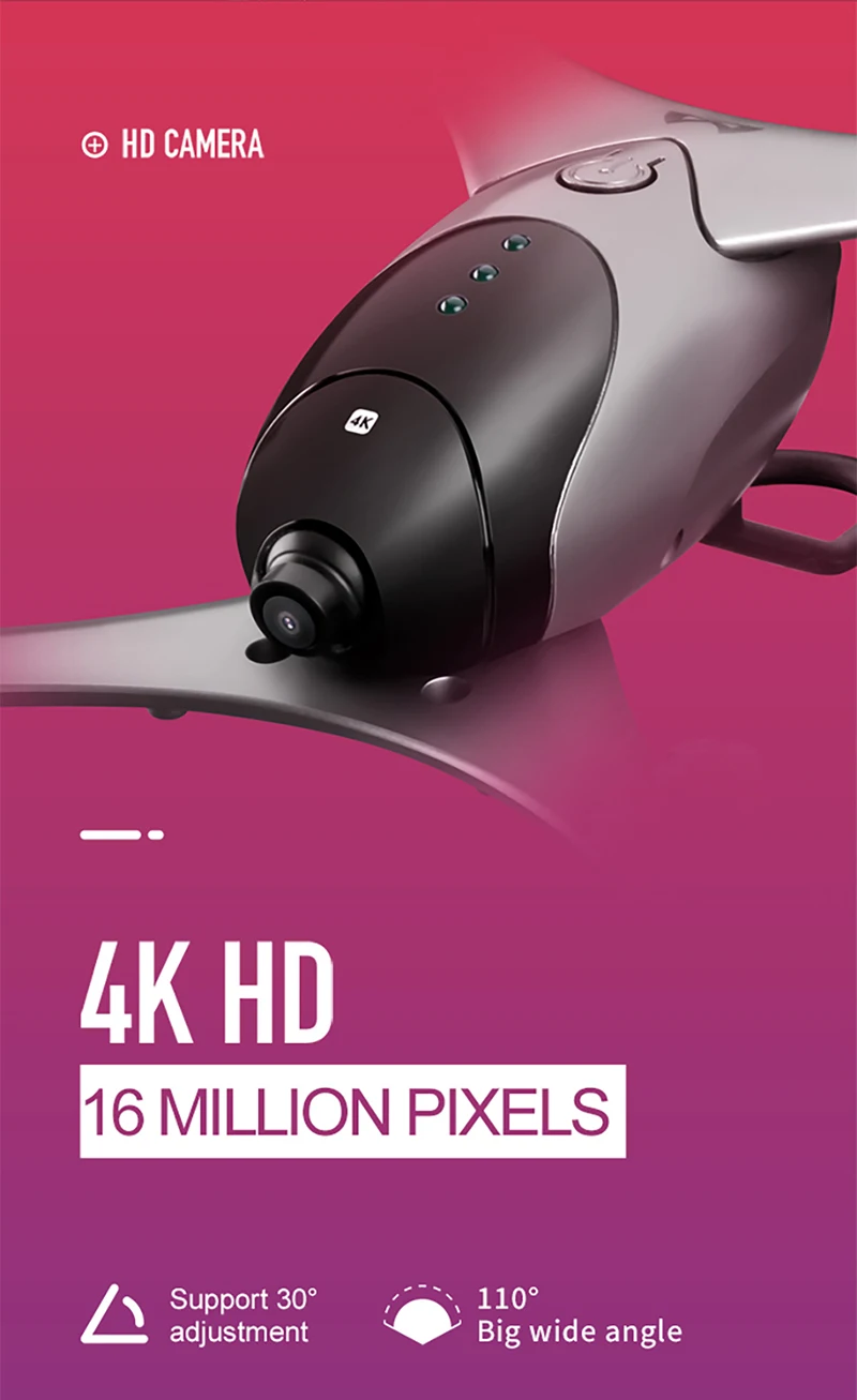 Новое поступление) SMRC M6 1080 P/4 K Радиоуправляемый Дрон HD Gimbal Двойные камеры wifi FPV Квадрокоптер высотоподвешивание гравитационный объект слежения
